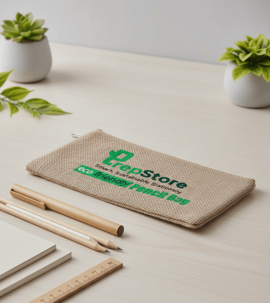 Jute Pencil Bag